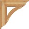 Ekena Millwork Thorton Traditional Rough Sawn Bracket w/ Offset Brace, Western Red Cedar, 8"W x 26"D x 26"H BKT0806X26X26THR01RWR - alternate 3